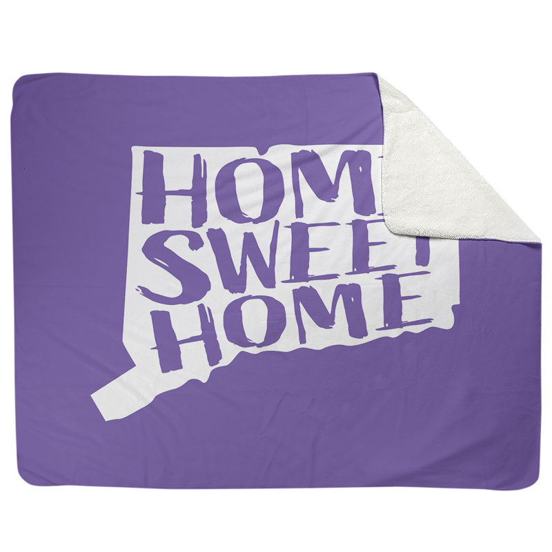 Jeté en polaires pour connecticut home, l 52,5 po x L 62,5 po, Mauve