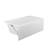 60" Acrylic Alcove Soaking Bathtub With Skirt - Glossy White, Back-To-Wall Design, Chrome Hand-Twist Drain