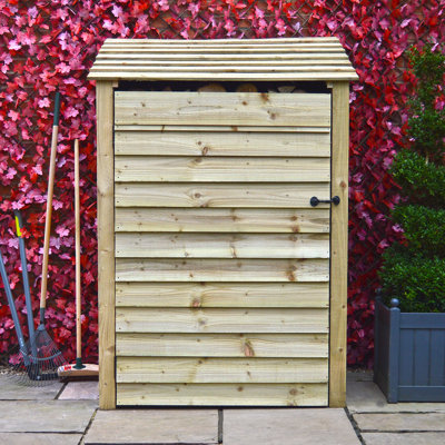 Strasburg 123cm W x 80cm D Solid Wood Log Store