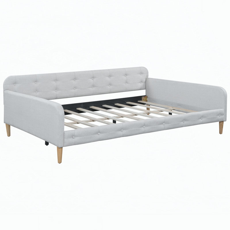 Versatile Upholstered Daybed with Sturdy Construction for All Needs, White