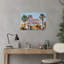Welcome To Las Vegas Classic Abstract Palm Tree City Landscape Wall Art Print 1 Piece Wrapped Canvas Wall Art-1910609539