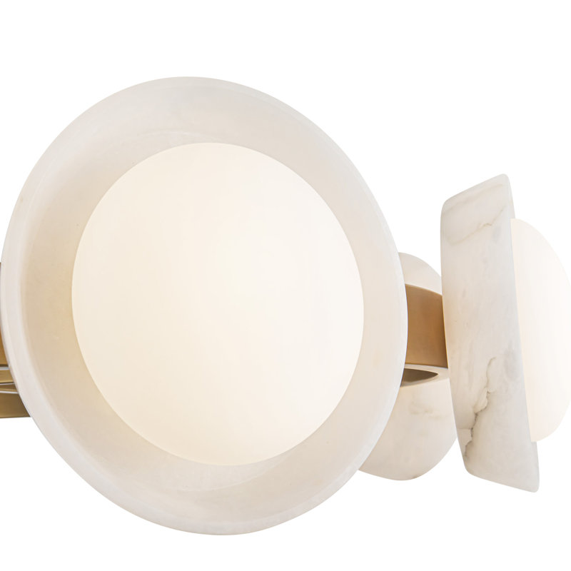Alonso 8 - Light LED Chandelier, Vintage Brass