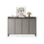 Rangement pour chaussures en alliage d'aluminium gris et gris foncé