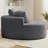 Boneless Oversized Round Chair Lounge Chaise Indoor, Upholstered Corduroy Deep Seat Cloud Large Circle Sofa Chair, No Assembly Required, Fluffy Modern Sleeper Sofa Bed for Reading, Living Room, Bedroom-1083334268