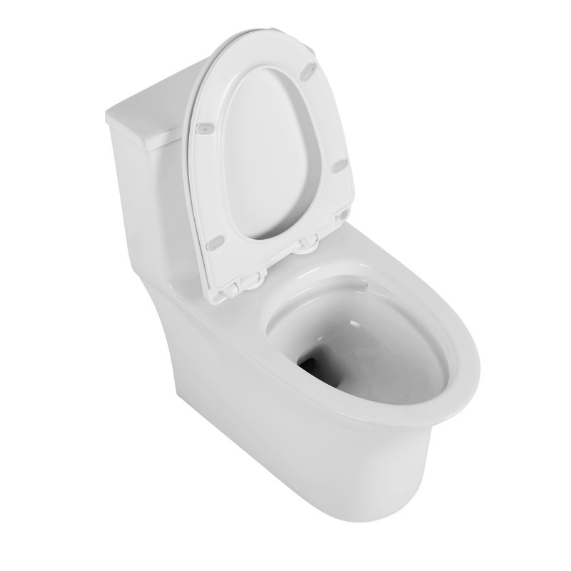 One Toilet, Ceramic White, 1.1/1.6 Elongated, Comfort Height, & , Soft Close Seat T039wt White Elongated Firm