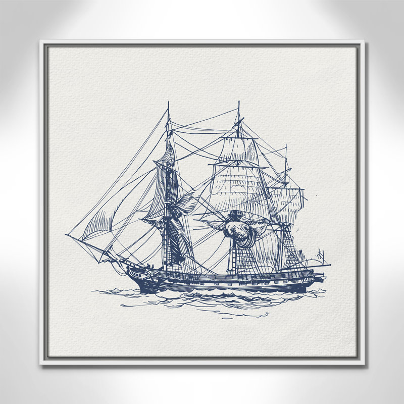 «Into the Sea III» par Kimberly Allen, Blanc, H 25,5 po x l 25,5 po