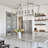 Bethie 49" L 6-Light Dimmable Steel Linear Island Chandelier with Sloped Ceiling Compatibility-1365414353