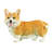 Realistic Detailed Adorable Corgi Puppy Decorative Statue