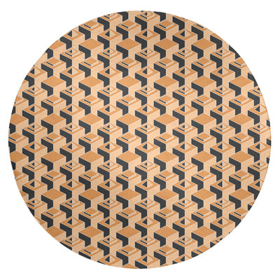 Chenille Geometric Indoor Rug