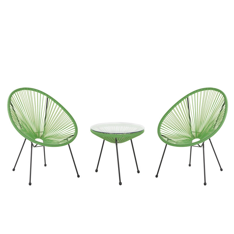 Broseley 2 Seater Bistro Set, Green