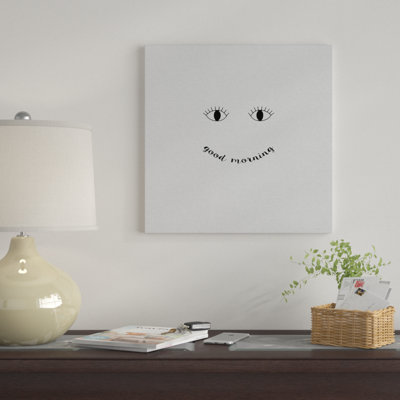 « good matin », impression sur toile