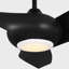 Ventilateur de plafond intérieur Teller avec tige filetée, pales en ABS noir minuit et télécommande portable-1242468950-1242468951