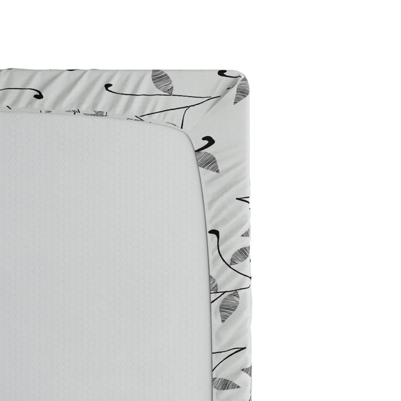 Microfiber Floral Fitted Sheet, Full Fitted Sheet