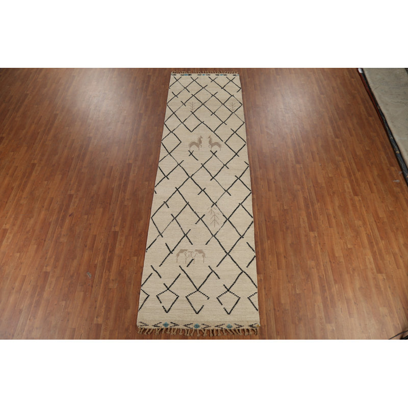 Tapis de couloir oriental marocain Trellis