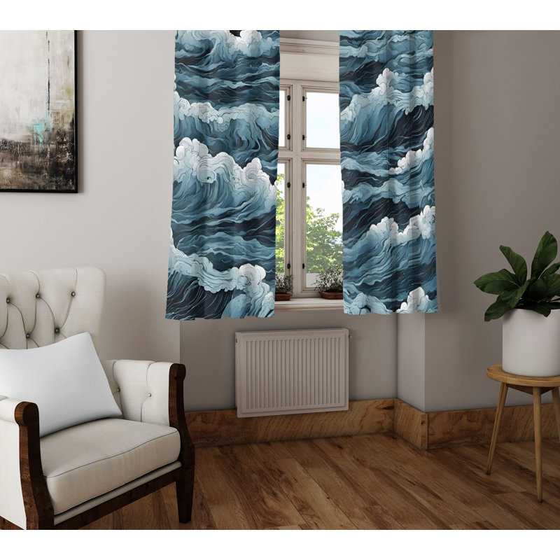 Semi Sheer Curtain Pair, 56" W x 78" L