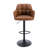 Gareth Swivel Upholstered Adjustable Height Counter Stool with Iron Frame-592960717