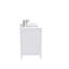 Meuble-lavabo double autoportant 72 po avec plateau en quartz blanc Rooh-92872003