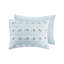 Édredon pour lit double / grand lit bleu avec 2 taies décoratives, séchage rapide pour-124957784-124957782