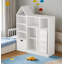 Organisateur de jouets et de livres pour enfants, organisateur de rangement multifonctionnel et bibliothèque