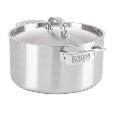 Tramontina, 38 Quart Commercial Stock Pot with Lid, Tri-Ply