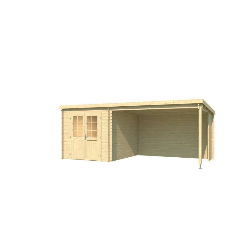 Lasita Saint Paul 19.5 x 9 Ft. Summerhouse With undercover Canopy (28mm)