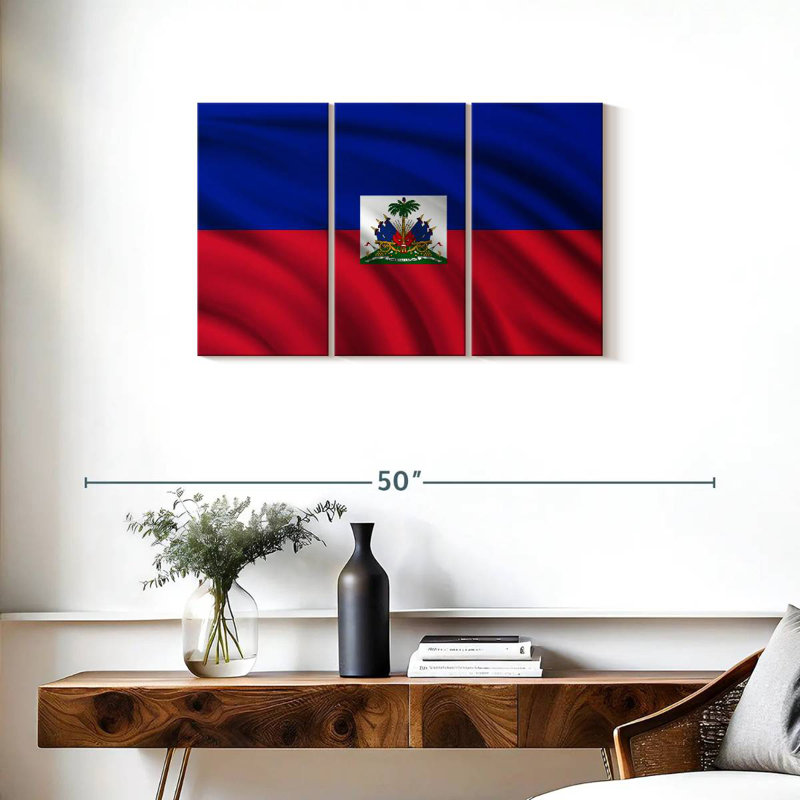 Drapeau d'Haïti Borges, H 20 po x l 33 po