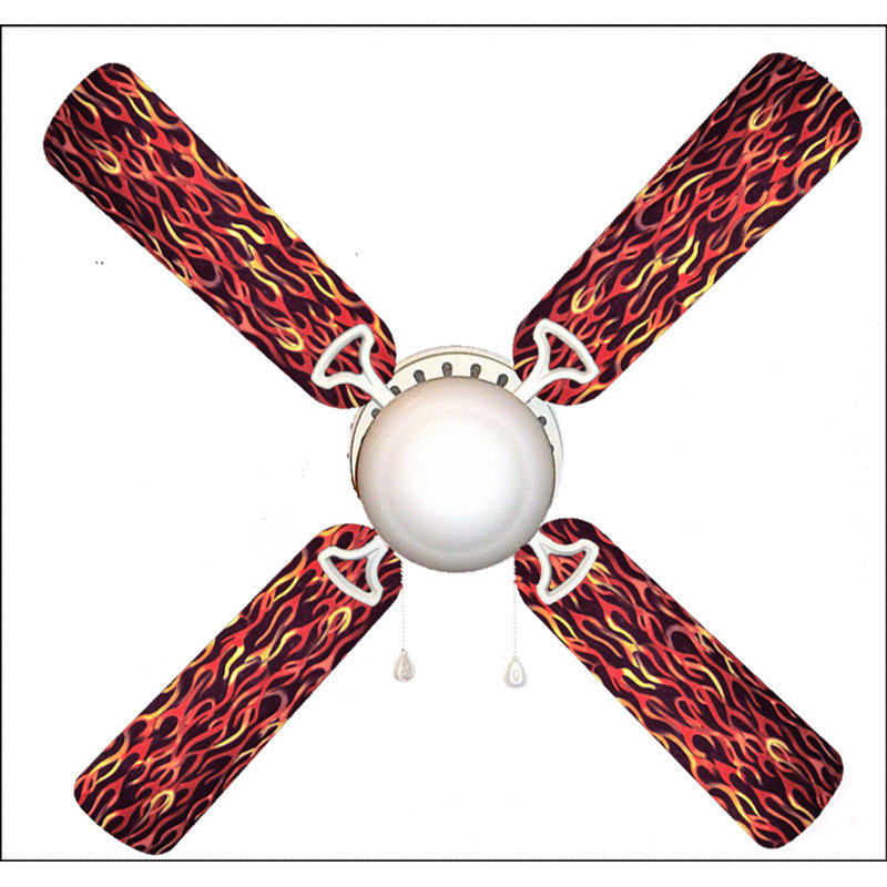 Ventilateur de plafond à 4 pales 42 po avec chaînette et ensemble d’éclairage inclus Guildford