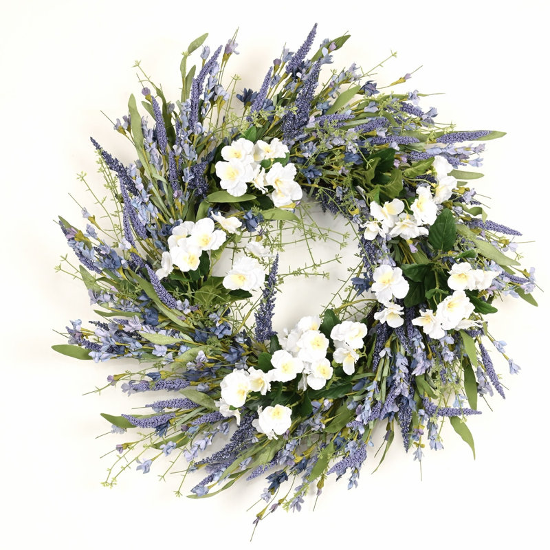 Couronne de porte 22 po, Blanc