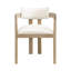 Linen Upholstered Armchair in Beige-1338945356-1338945357
