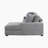 Odesser 115"W 3-Piece Chenille Sectional Sofa Sleeper with Chaise and Ottoman-1065647964-1065647967