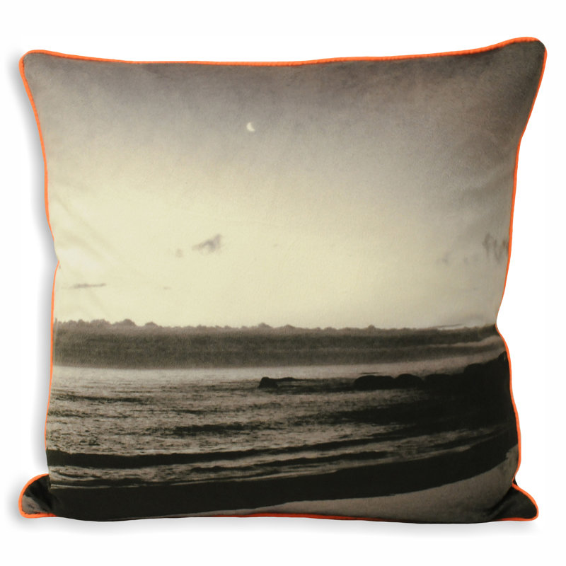 Neon Coast Lime Square Cushion