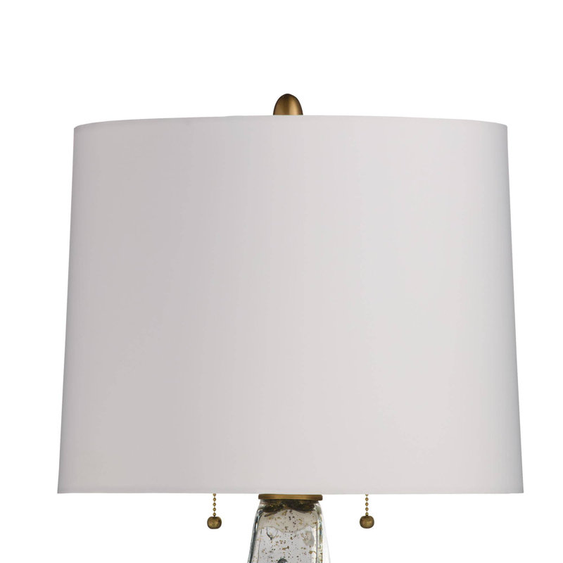 Scylla Table Lamp, Silver Luster