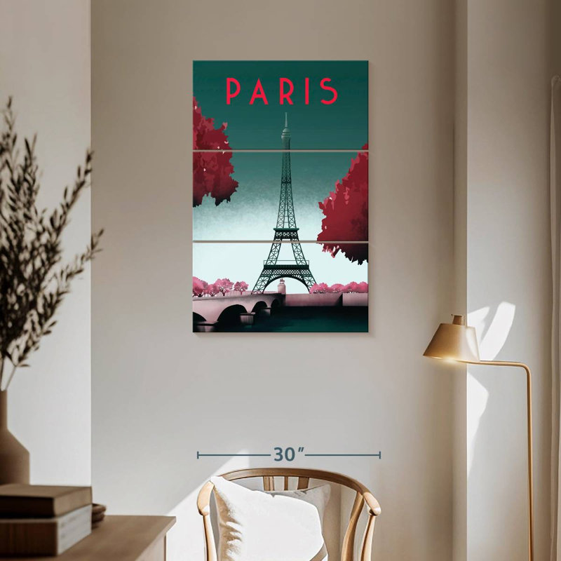 Masam Visit Paris I, 57" H x 36" W