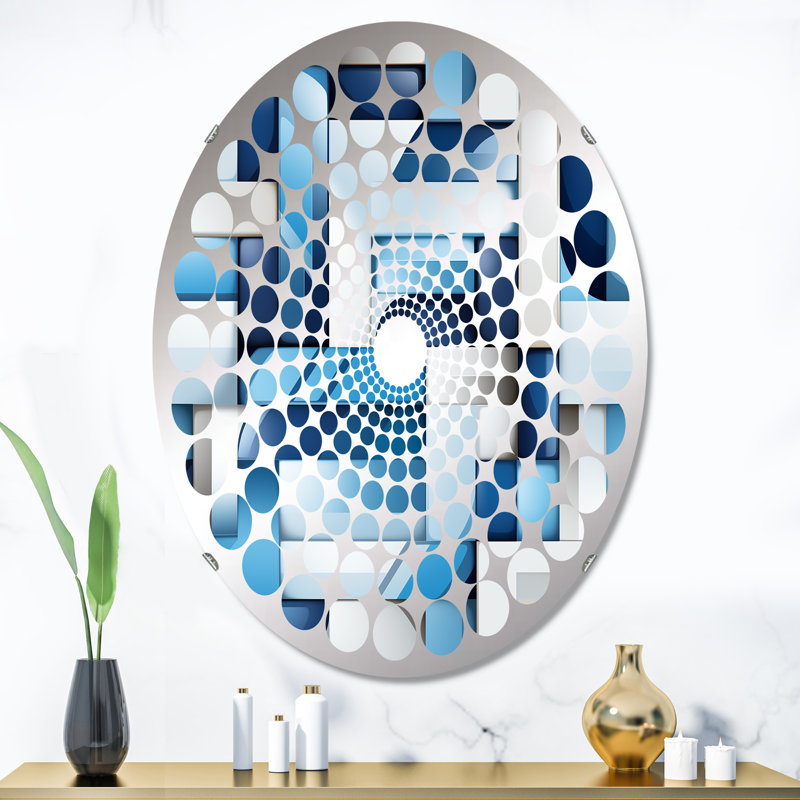 Miroir mural oval, L 24 po x H 36 po