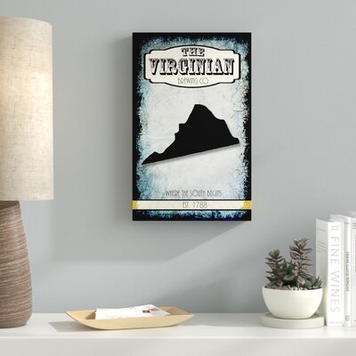 States Brewing Co Virginia' Graphic Art Print on Wrapped Canvas -  Ebern Designs, EBND3127 39247270