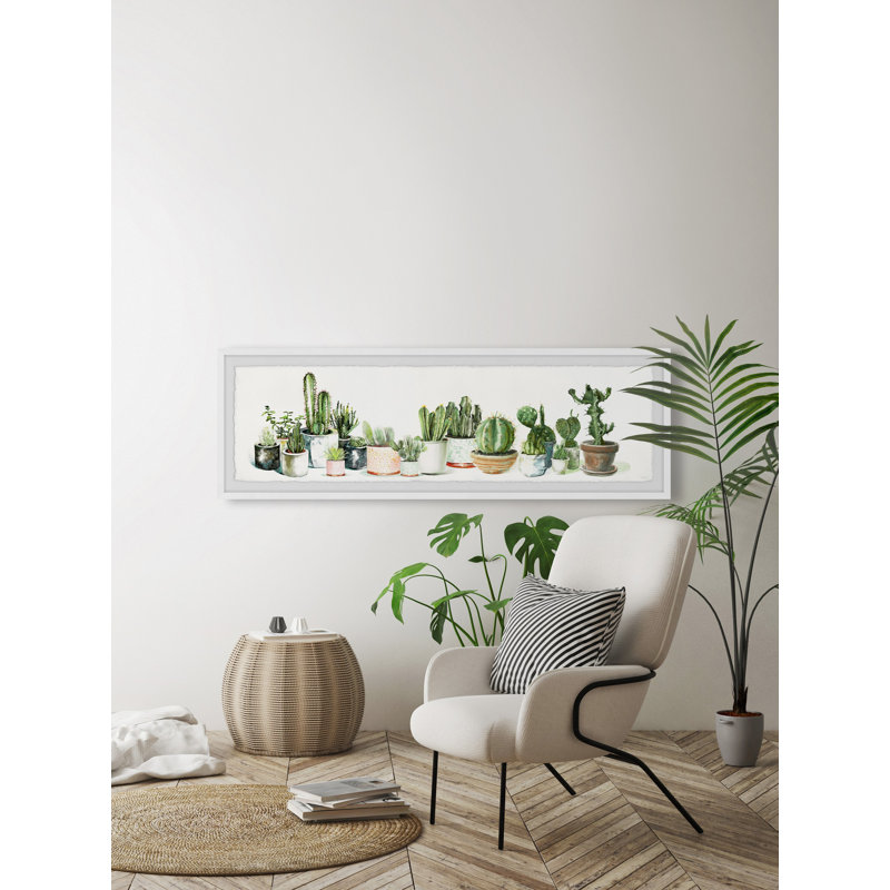 Cactus Club II by Parvez Taj - Single Picture Frame Painting, 38cm H x 114cm W x 3.81cm D