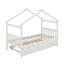 Lit simple en bois avec lit gigogne-572256987-572256965