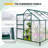6x10 ft Large Walk-In Aluminum Frame Polycarbonate Hobby Greenhouse-93546322