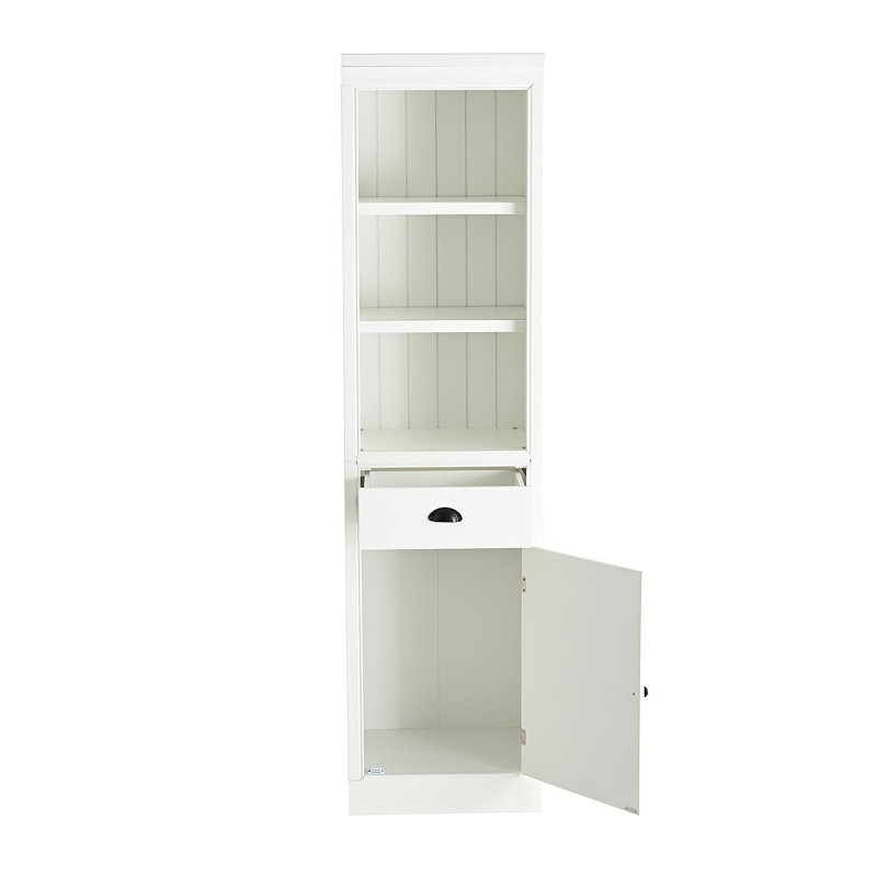 Tall Cabinet with Single Door and open shelves