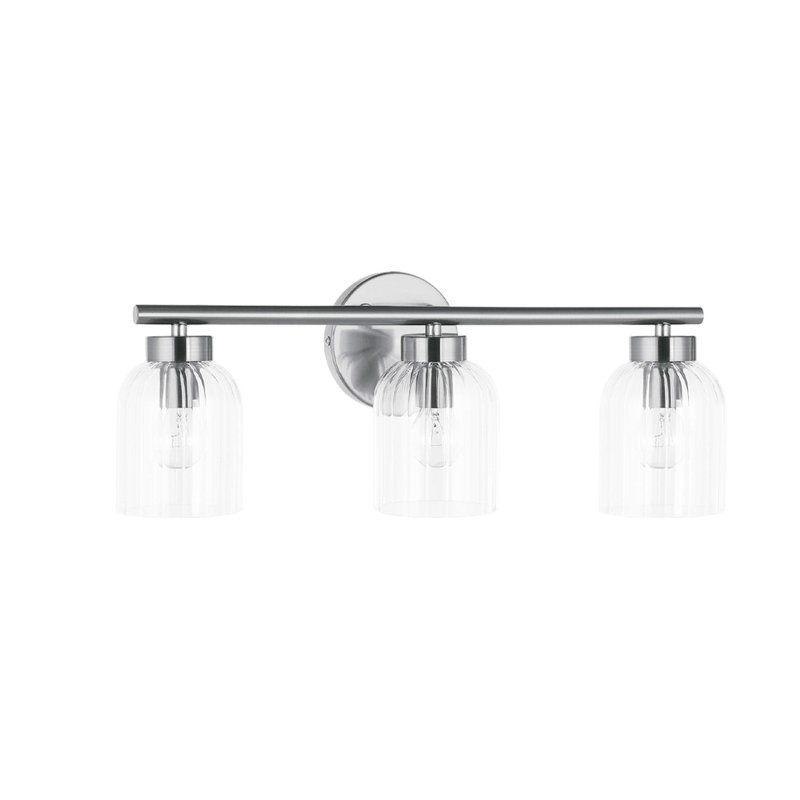 Jescie Dimmable Vanity Light, 3, Polished Chrome