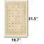 Tapis transitionnel Lotus Ivory Lotus Grid