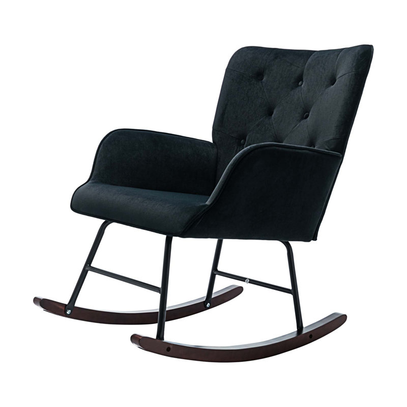 Chaise berçante Griffen, Noir