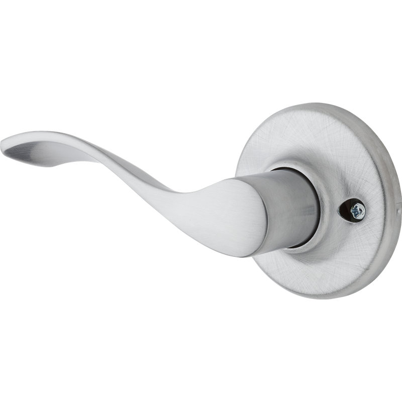 Levier de porte factice inactif single Belmont, Droitier, Chrome satiné