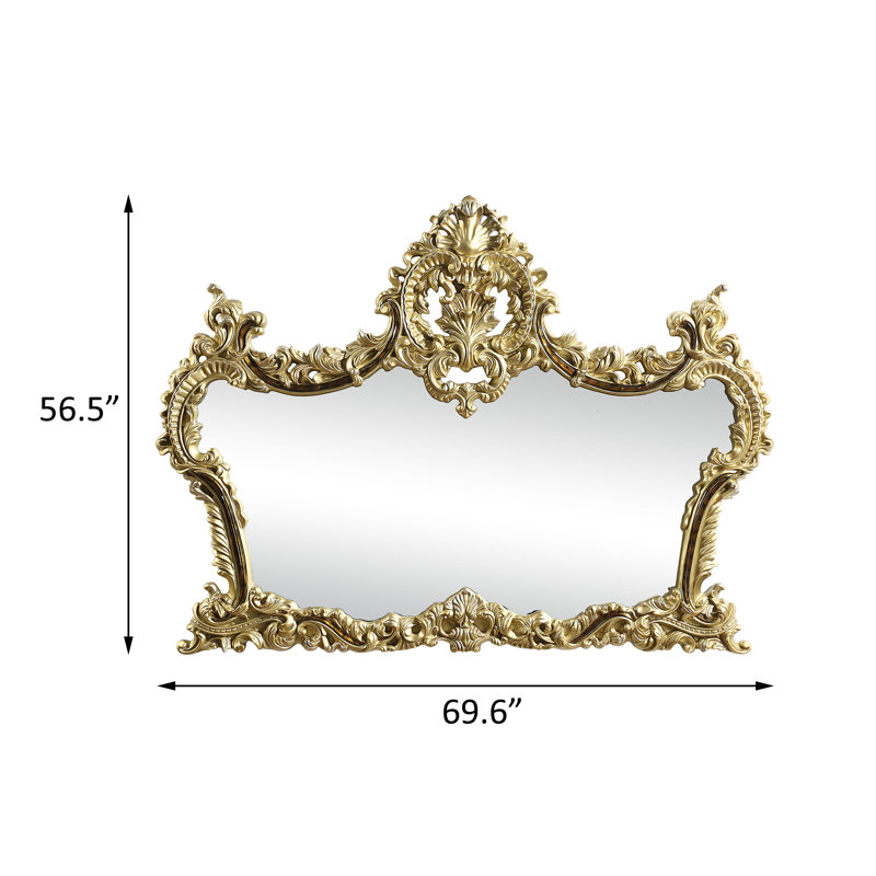 Mirror, Antique Gold & Hand Paint