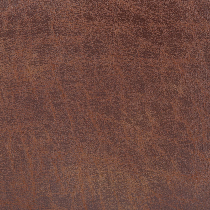 Salinger 48"W Vegan Leather Contemporary Modern Large Ottoman Bench with Quilted Stitching, Saddle Brown