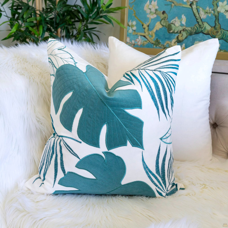 Coussin décoratif Autumn Vibes, Simple, Bleu