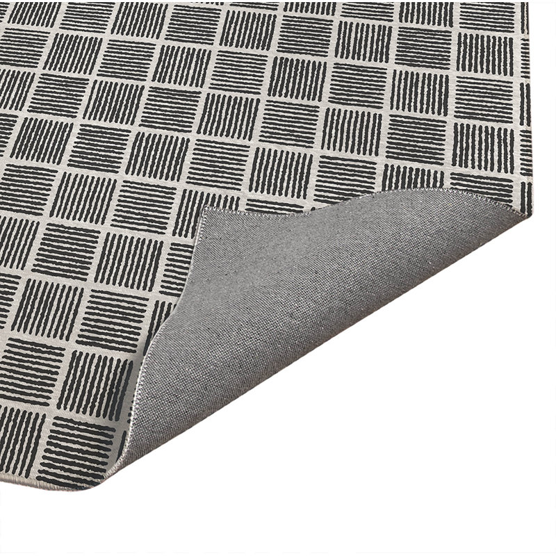 Tapis d'extérieur antidérapant Tally Blocks, Rectangulaire 2 pi x 3 pi