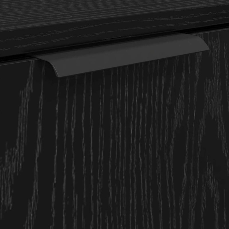 Freestanding Under Sink Cabinet, Black Oak