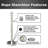 VIP Crowd Control Rope Stanchion (2 Mirror Taper Top/Flat Base + 6' Black Rope)