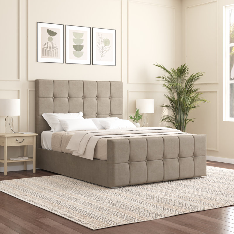 Oakpark Upholstered Bed Frame, Coffee, Super King (6')